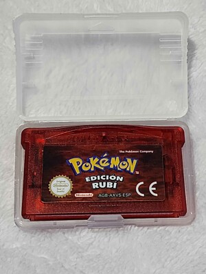 Pokemon Ruby Version (Rubi Version Game Boy Advance GBA )spanish Version Genuine