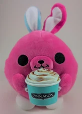 Zuru Snackles Britney Pink Bunny Rabbit 8” Plush Cinnabon Snack Series 1