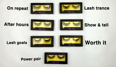 Bold Face makeup 3D Muse Lashes Cruelty free ''Pick Your Style'' NIB 53-HU255