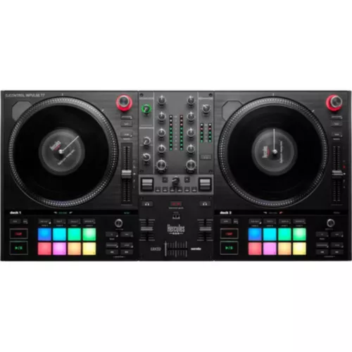Hercules DJControl Inpulse T7, 2 Deck Motorized DJ Controller with built in STEM