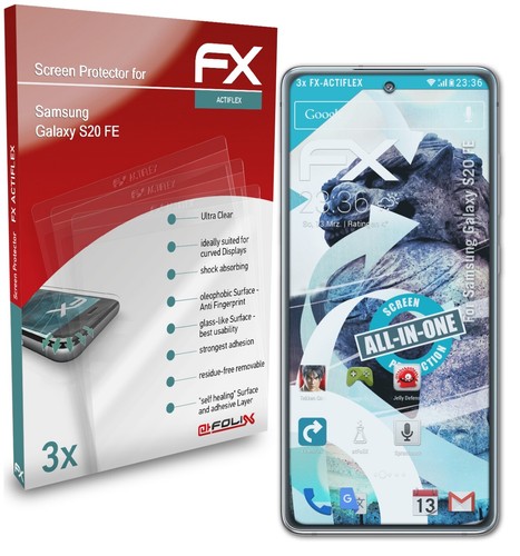 atFoliX 3x Écran protecteur pour Sony Xperia XZ clair&flexible