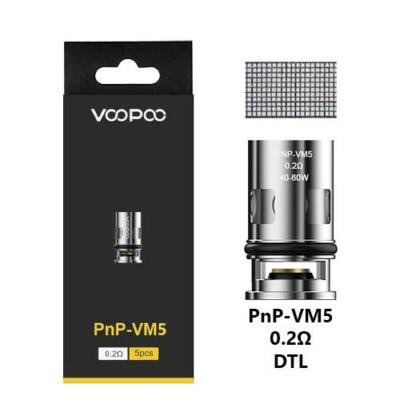 VooPoo PnP VM1 0.3 OHM Replacement Mesh Coil, 5-Piece Pack for sale online  | eBay UK