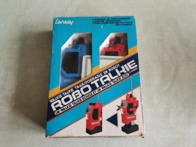 robot vintage : walkie-talkie - lansay - année 80 - Photo 1/3