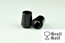 GRAIL GOLF NEW PREM BLACK "COLLARED" WOOD FERRULES .350 .63" .550OD QUALITY LOT