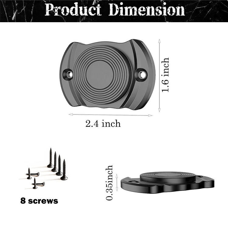 2Pcs 33lb Gun Mount Holder Concealed Pistol For Car