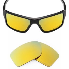 hdhut Anti-Seawater Polarized Replacement Lens for-Oakley Double Edge 24K Gold