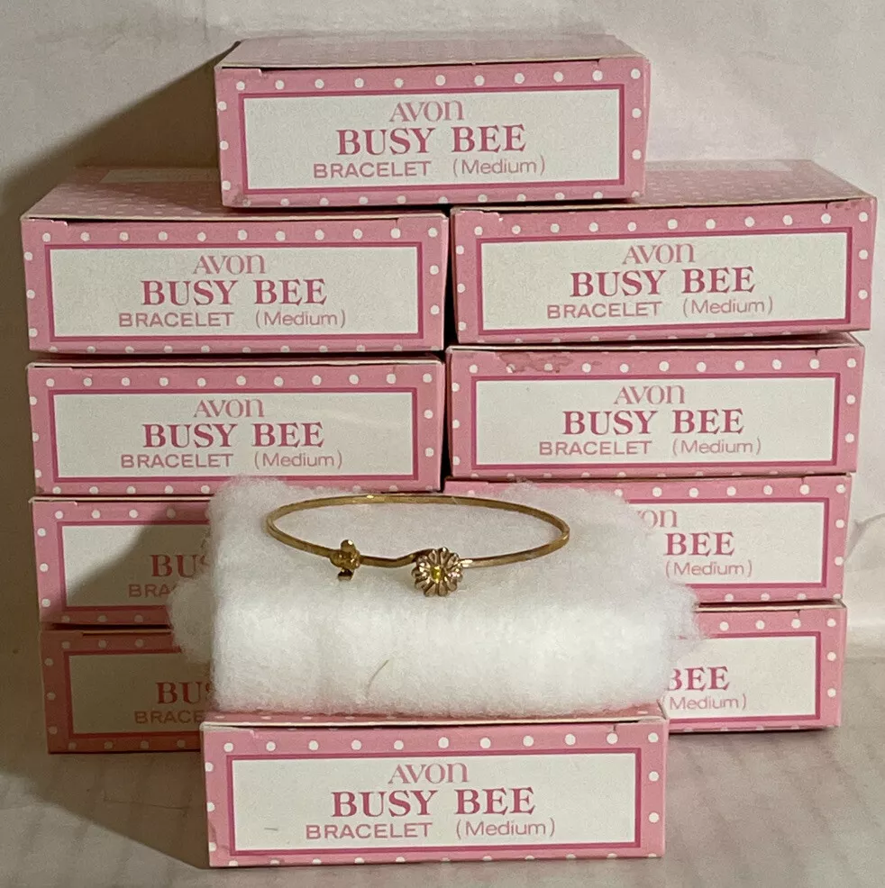 Lot Of 10 Vintage Avon Busy Bee Children s Girl Bracelet New Old Stock Medium