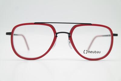 Occhiali Neubau Erwin 3D N11 Rosso Nero Ovale Montatura Occhiali Nuovo 