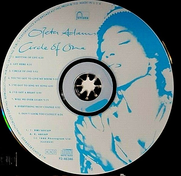 Oleta Adams – Circle Of One / 直筆サイン入り Oleta Adams - 