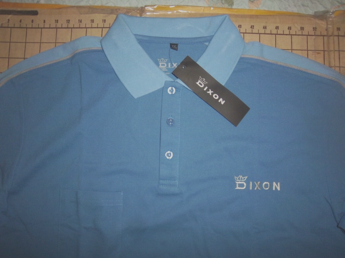 MENS 2XLARGE DIXON LIGHT BLUE COTTON POLO SHIRT - NWT | eBay