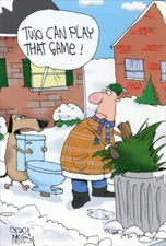 Two Can Play This Game Gary McCoy Humorous  Funny Nobleworks New Year Card