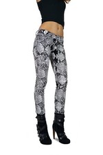 TRIPP EMO GOTH PUNK ROCK STAR WHITE BLACK SNAKE ANIMAL METAL JEAN PANTS IS6235P