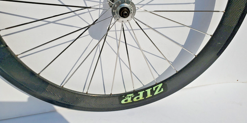 Vtg ZIPP Carbon 440 Tubular Track TT Road Bicycle Front Wheel 700c Fixed Gear - Picture 8 of 18