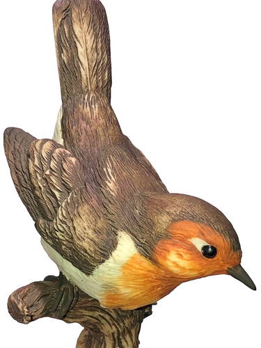 Giuseppe Armani Robin on a Branch Bird Figurine 8" Vtg Italy - Picture 8 of 12