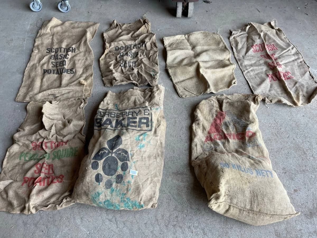 Potato Sacks Bags Large Hessian Sacks Scottish Agrico Baker Hessian Material