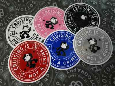 Cruising is not a Crime 3'' Circle Felix the Cat