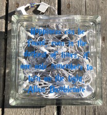 Harry Potter Dumbledore Happiness Nightlight Light Lighted Glass Block Hogwarts