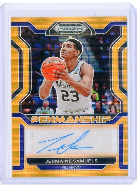 2022-23 Panini Prizm Draft JERMAINE SAMUELS Orange Pulsar AUTO Autograph RC 1/49