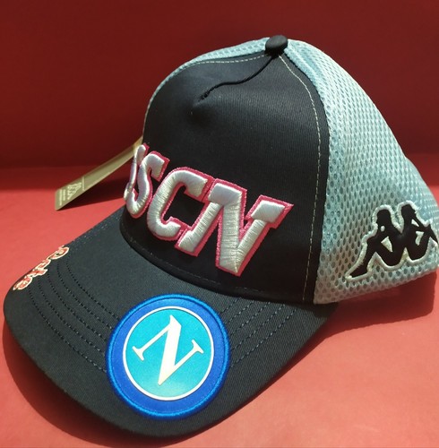 πππ Cappellino KAPPA SSC NAPOLI 1926 azzurro-nero tg 59 NEW ITALIA πππ - Foto 2 di 6