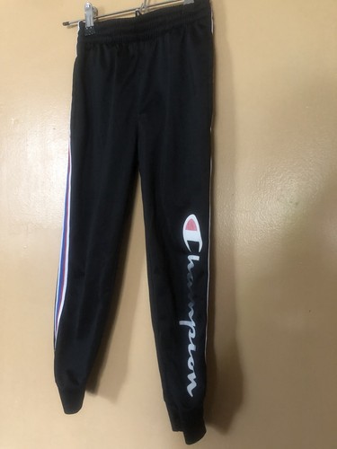 Champion Boys Size XSmall Sweatpants Black Elastic Drawstring Waist Straight Leg - Picture 3 of 12