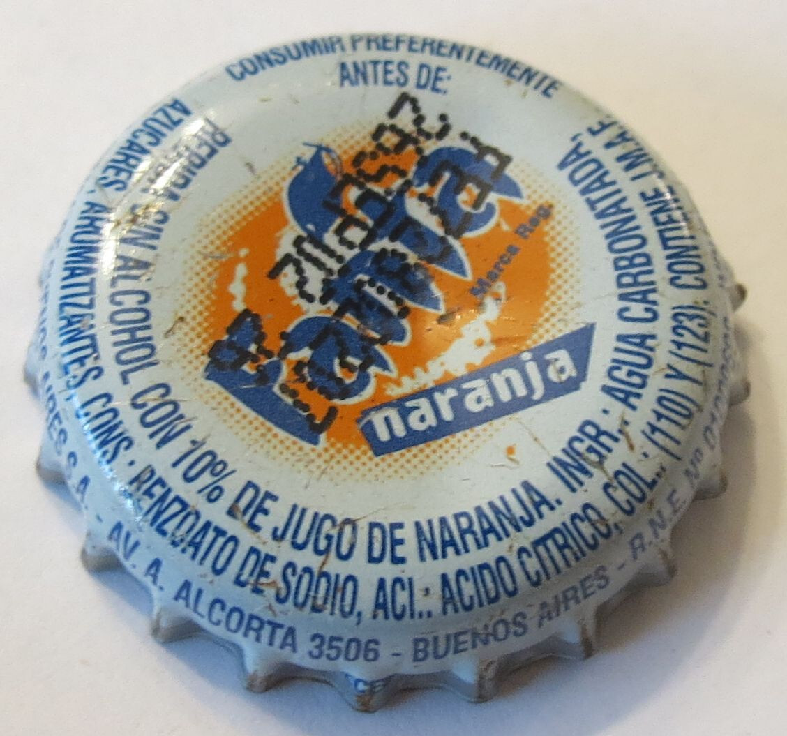 Fanta Argentina crown bottle caps kronkorken capsule chapas