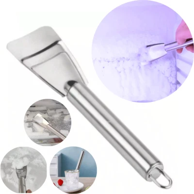 BRANDED Kühlschrank Auftauen Schaufel Edelstahl Gefrierschrank Eiskratzer Enteisungswerkzeug