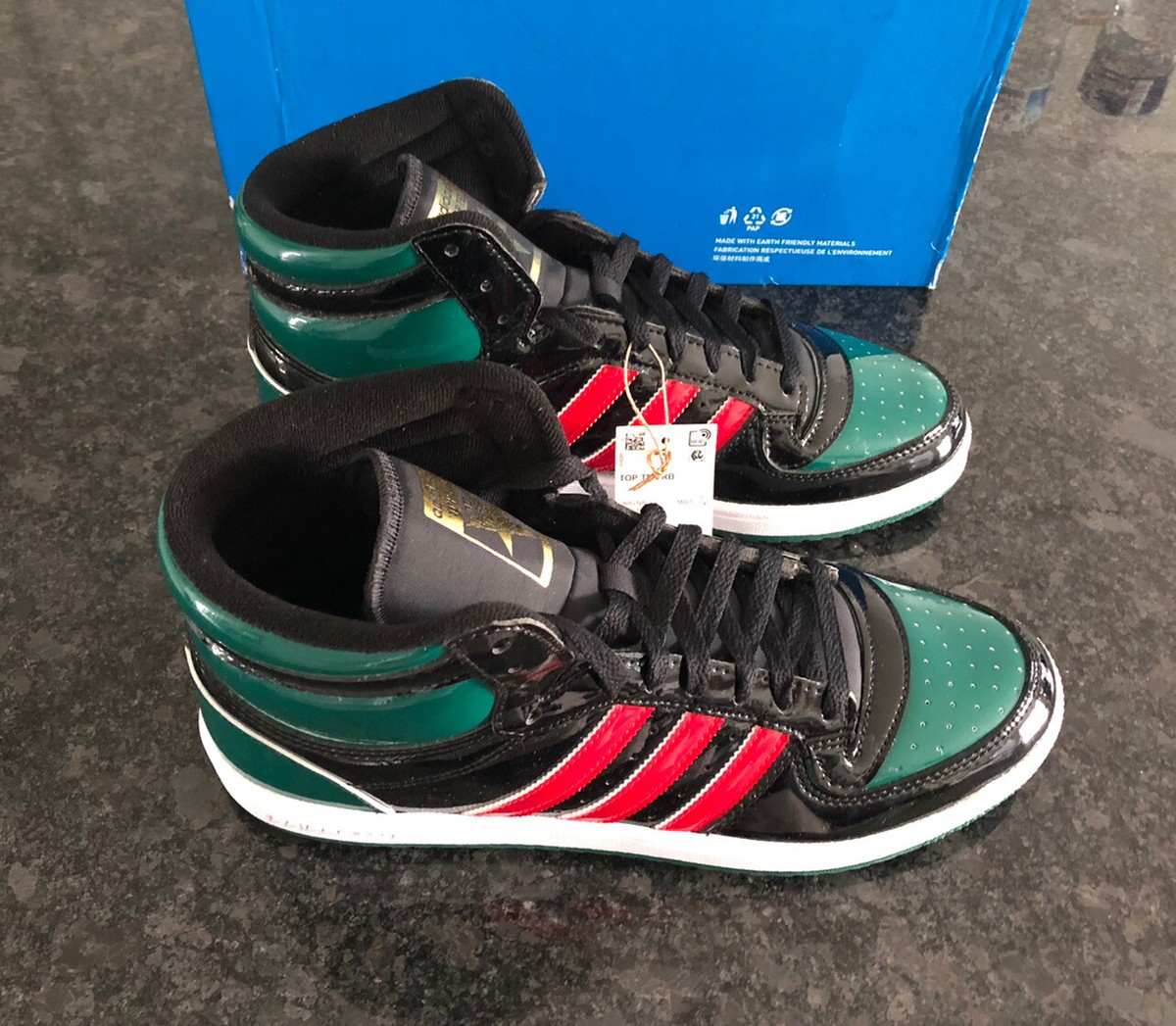 High Top Adidas Top Ten Hi Patent Leather Adidas Top Ten Hi (RB