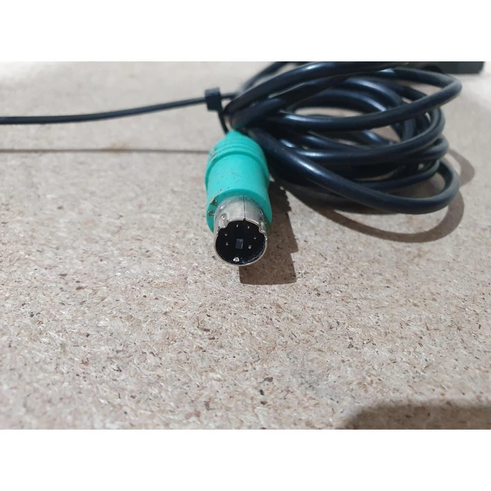 Acer SM-9620 Optical Mouse Black Wired PS/2 2-Button Scroll Wheel Compact for PC - Image 3 of 4