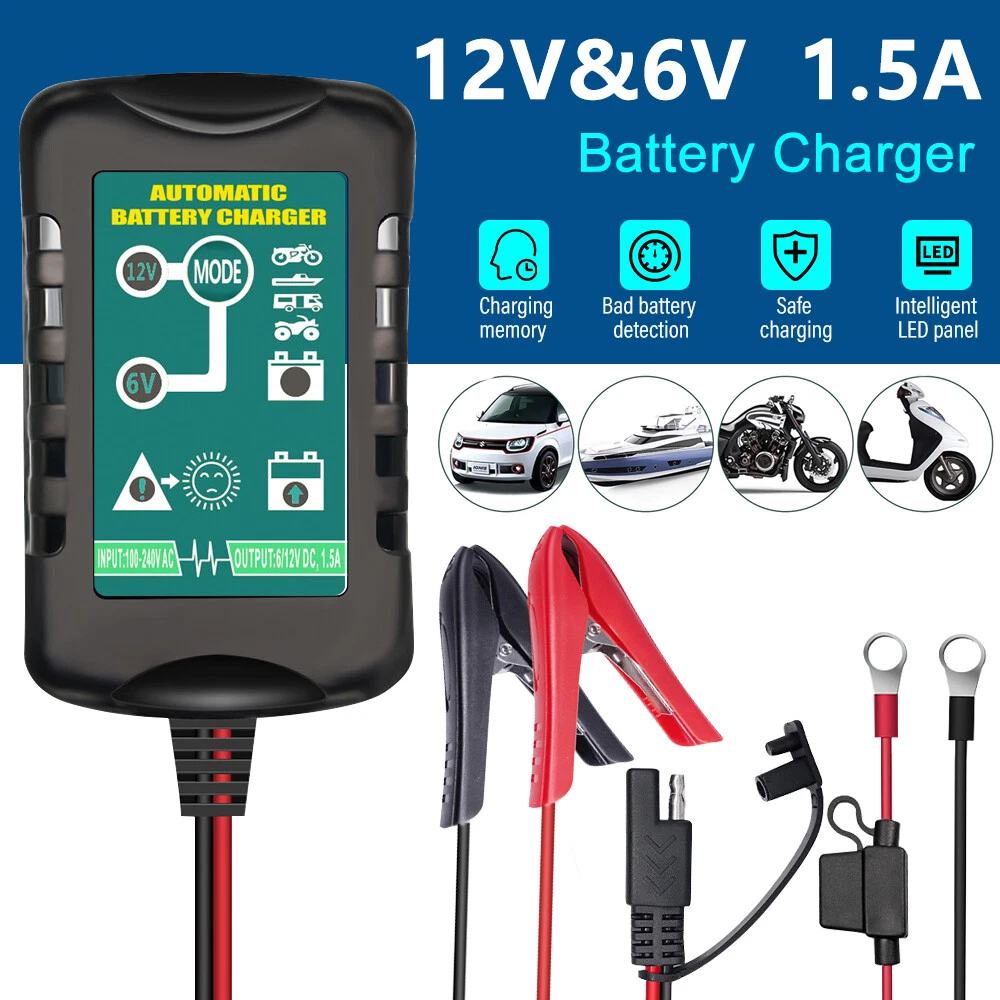 Motorcycle trickle battery charger outlet