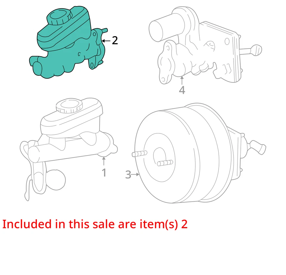 Ford Mustang 2001 cilindro maestro de frenos OEM 104 k millas - LKQ363261742 Foto 4 de 4
