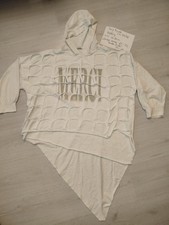 Zipfelshirt weiß Italy Mode ca 44 46 Damen w...