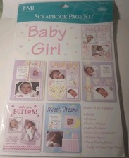Frances Meyer Baby Girl Scrapbook Page Kit 8.5x11 PINK 5020-409 FMI new