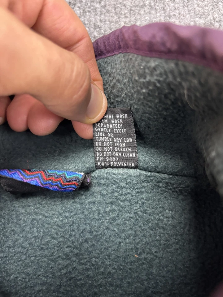 Pullover Sierra Blanco Para Hombre Grande Verde Polar Cuarto A Presión Cuello Simulado Cordón Foto 4 de 4