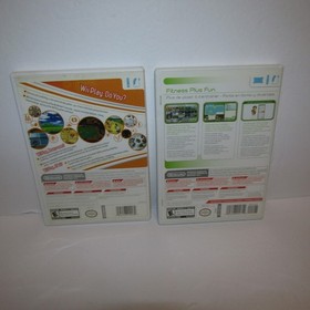 Wii Fit Plus / Wii Play Nintendo Wii Video Games with Manuals Lot of 2 Tested