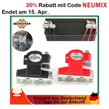 2x 12V Batterieklemmen Polklemmen Anschluss Plus Minus Steckverbinder Auto LKW