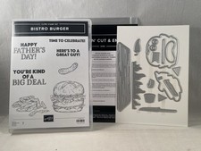 BISTRO BURGER Stamp Set BISTRO BURGER Dies Stampin Up Hamburger Fathers Day 2508