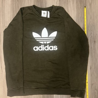 Adidas Adicolor Classics Trefoil Crewneck Sweatshirt Men s XL Focus Olive Green