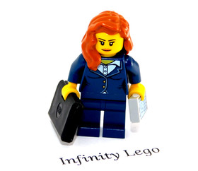 LEGO Airport VIP Service Businesswoman Minifigure with Cell Phone & Laptop 60102
