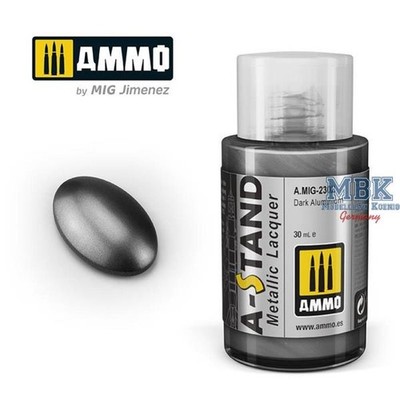 Ammo of MIG AMIG2302 A-STAND Dark Aluminium - 30ml Enamel Paint for air
