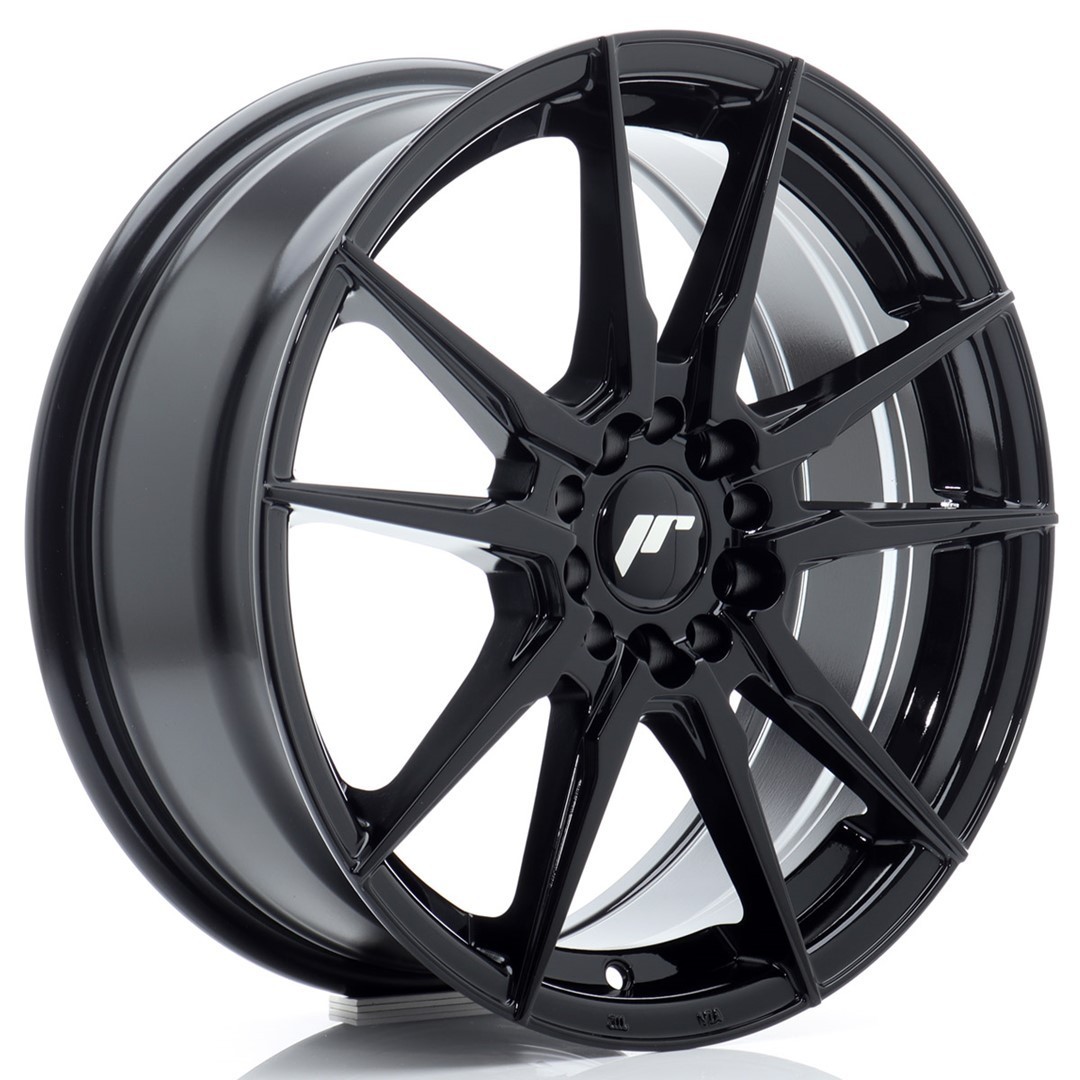 JR Wheels JR21 17x7 ET40 4x100/114 Gloss Black 1 cerchio in lega