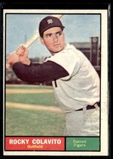 1961 Topps Rocky Colavito EX Set Break #330