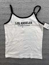 Art Class Girls Youth XL 14 White Los Angeles California Graphic Cami Tank Top