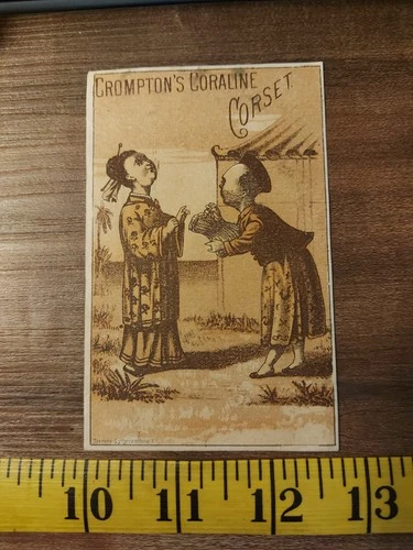 Crompton's Coraline Corset Advertisement Card, Printed In Toronto