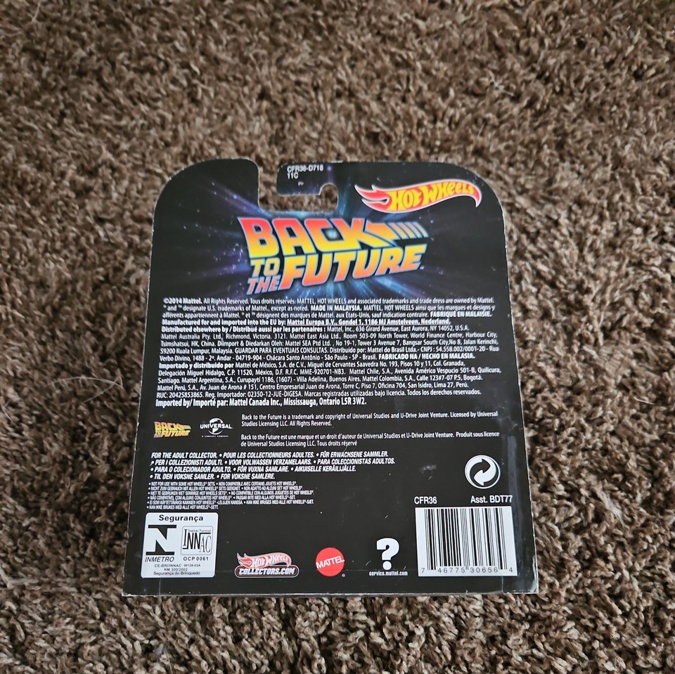 Hot Wheels Back to the Future Time Machine Mr. Fusion 1:64 Diecast Car ...