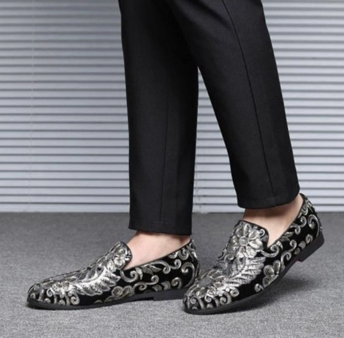 mens silver dress shoes products for sale | eBay