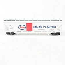 Athearn HO Scale Enjay Plastics SHPX #52793 ACF 4-Bay Covered Hopper Kit Built