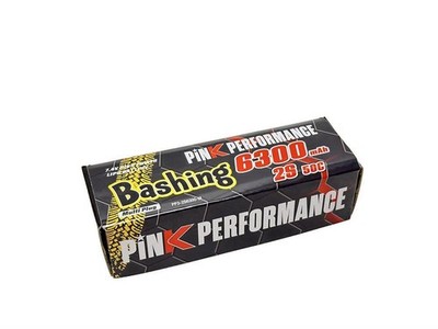 Pink Performance Bashing LiPo 2S 7.4V-6300-50C (Multi) 139x47x25mm 325g / PP3-2S