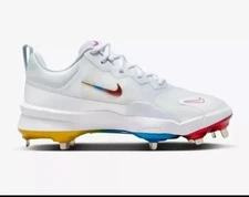 Nike Force Zoom Trout 9 Pro Metal Baseball Cleats White FB2907-106 Men Size 8.5