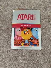 Vintage Atari 2600 - Ms. Pac-Man Pacman Game Instruction Booklet Manual 1982