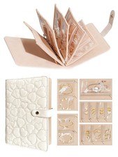 Travel Jewelry Organizer Case Bags Storage Book Binder for Bracelet, Necklace